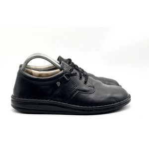 Finn Comfort Shoes Men 7 Vaasa 40 Black Leather Oxford Lace Up